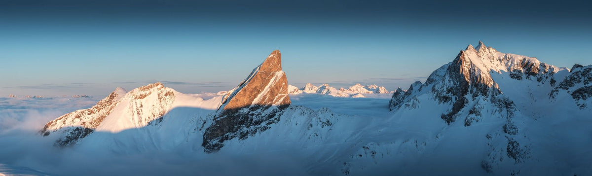 Peak Sunset Panorama Mural Wallpaper - pure wallpaper artwork
