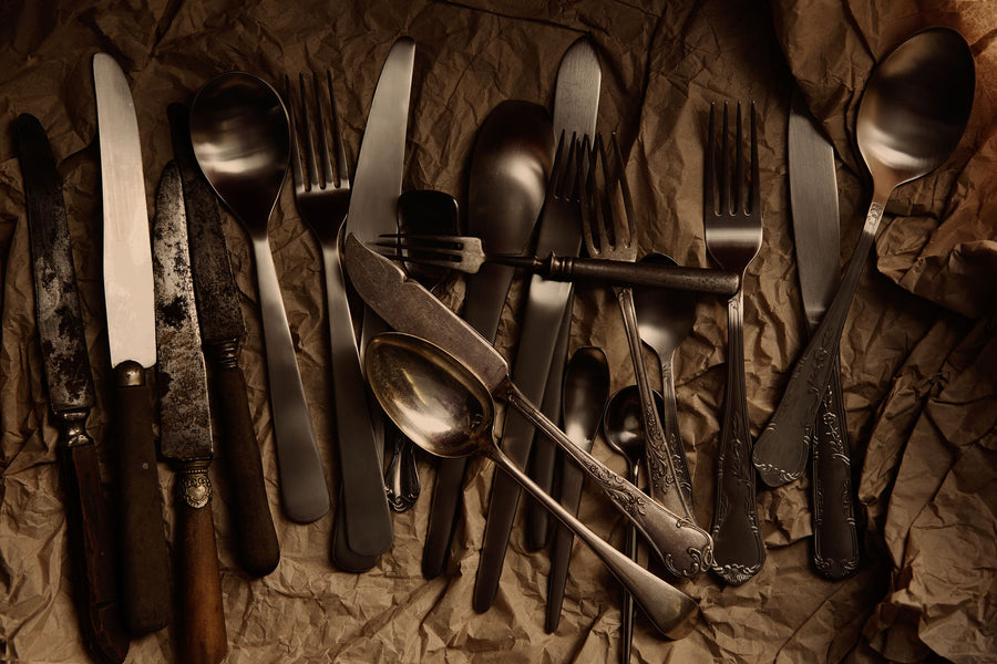 Heritage Flatware Mural Wallpaper