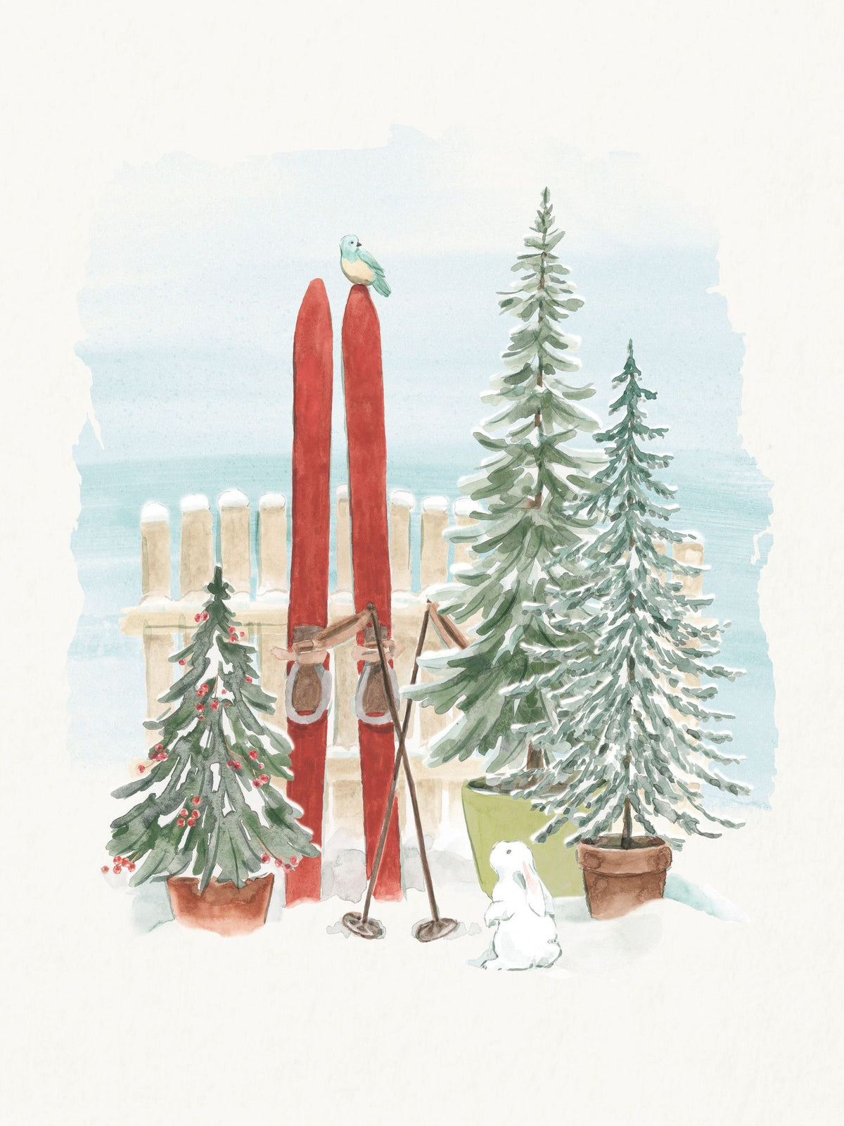 Winter Stroll IV Mural Wallpaper - pure wallpaper artwork