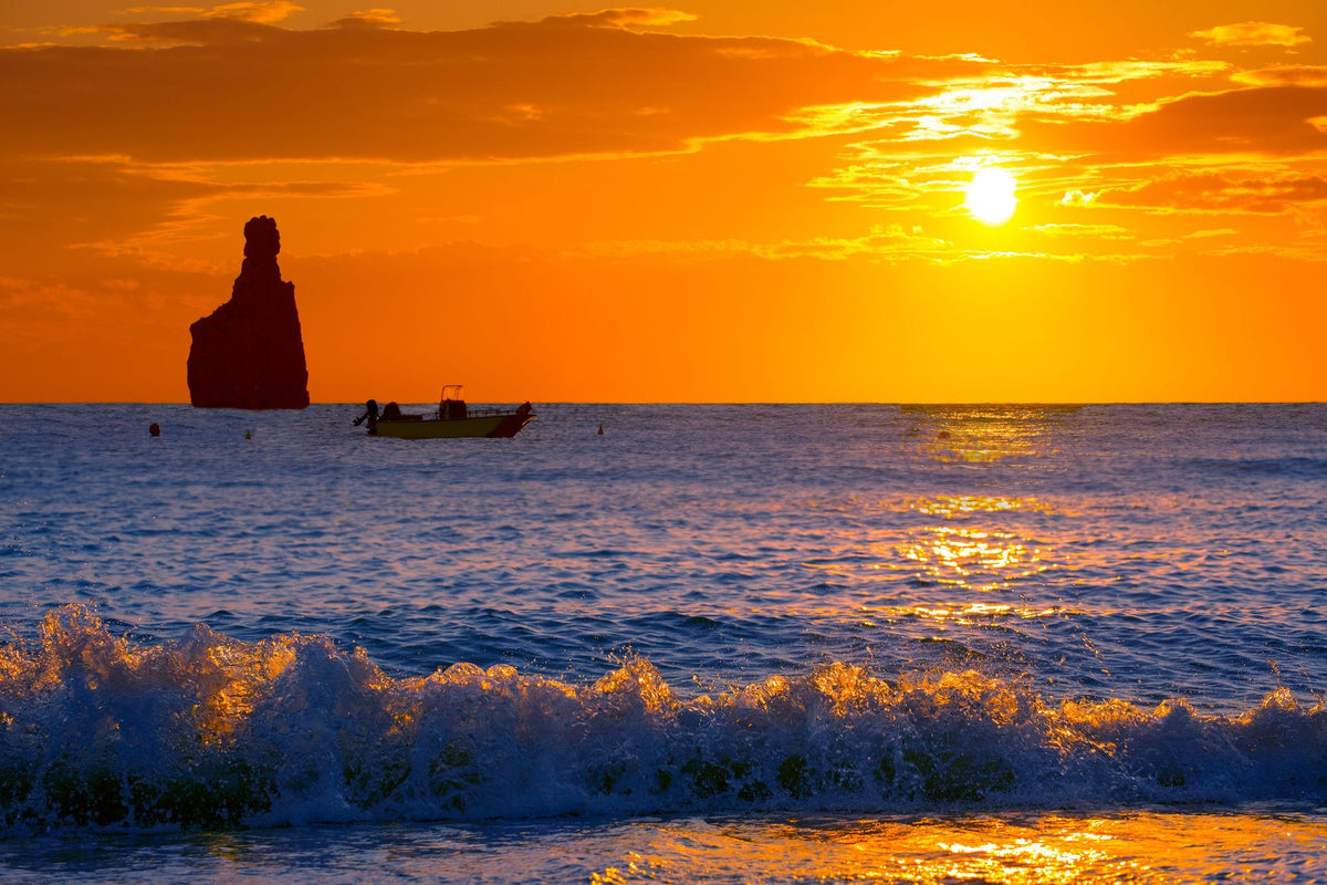 Cala Benirras Sunset Mural Wallpaper - pure wallpaper artwork