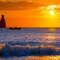 Cala Benirras Sunset Mural Wallpaper - pure wallpaper artwork