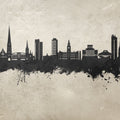 Preston England Skyline Concrete Mural Wallpaper - pure wallpaper artwork
