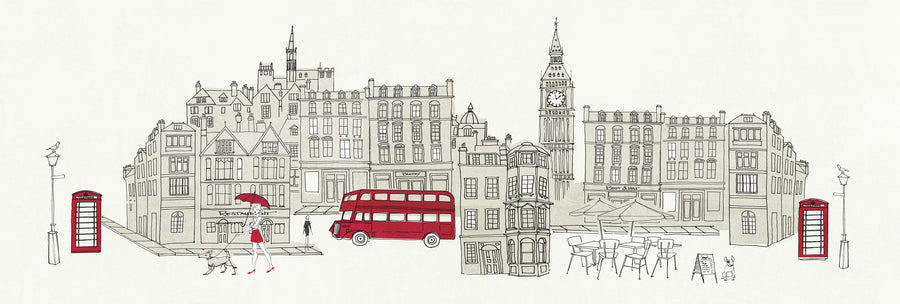World Cafe London Mural Wallpaper