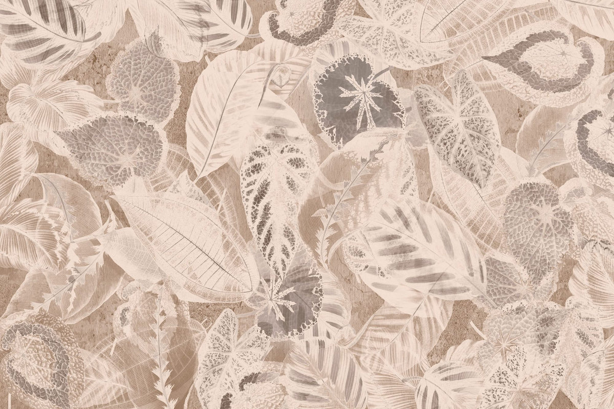 Secret Leaves Mural Wallpaper - pure wallpaper artwork