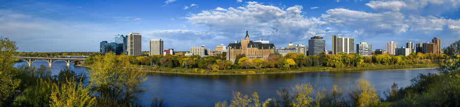 Saskatoon Skyline Mural Wallpaper