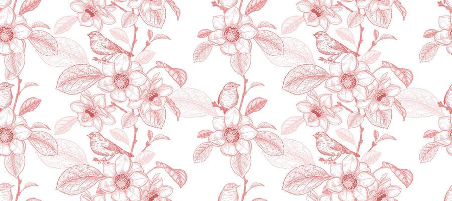 Blooming Magnolia Mural Wallpaper