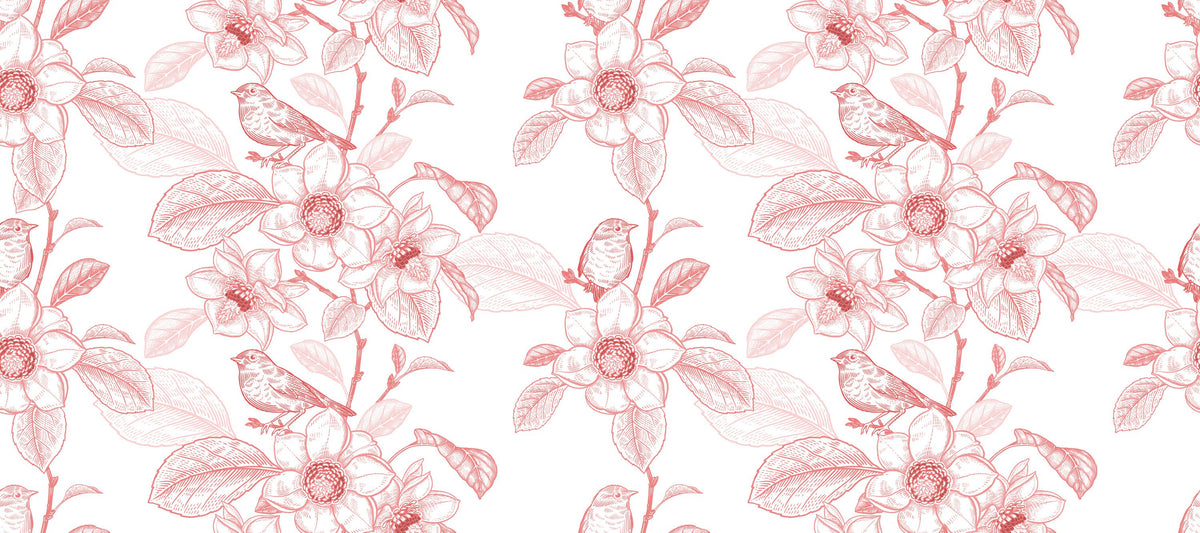 Blooming Magnolia Mural Wallpaper - pure wallpaper artwork