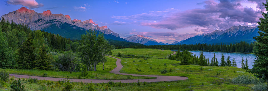 Trail Running Canada Mural Wallpaper