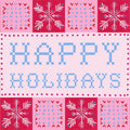 Quilted Christmas I Mural Wallpaper - Red Tone - pure wallpaper artwork