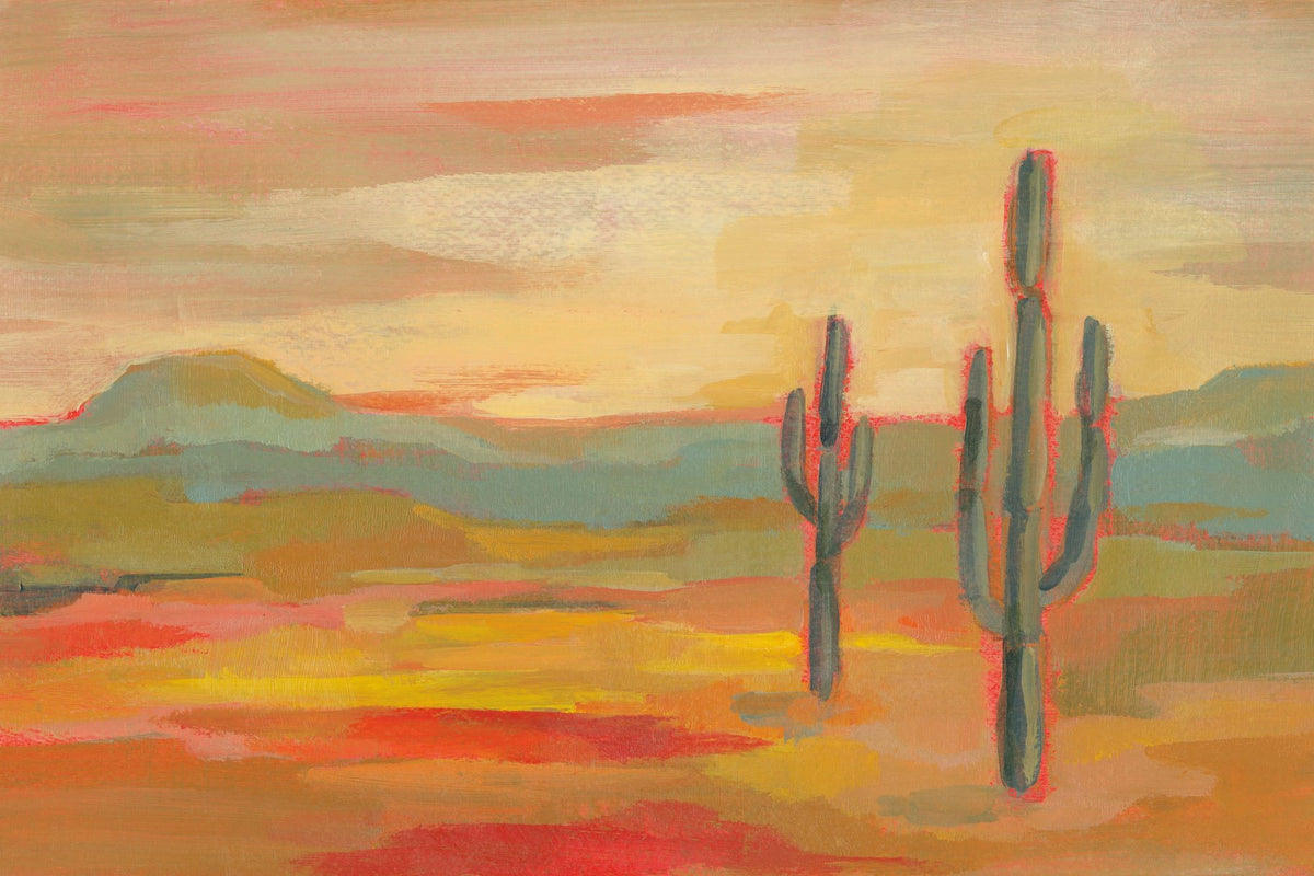 Saguaro Desert Mural Wallpaper - pure wallpaper artwork