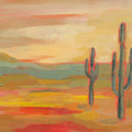 Saguaro Desert Mural Wallpaper - pure wallpaper artwork