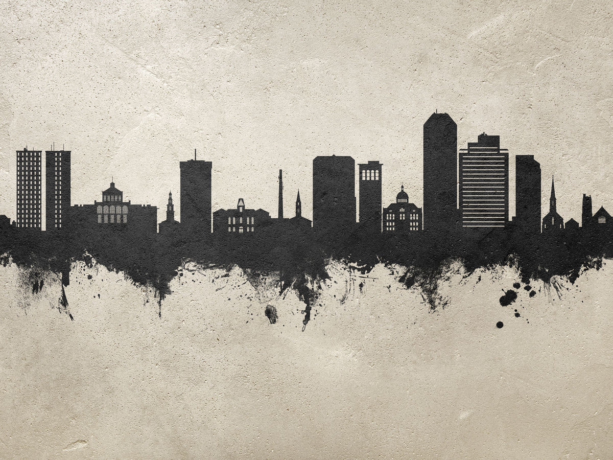 Lexington Kentucky Skyline Concrete Mural Wallpaper - pure wallpaper artwork
