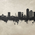 Lexington Kentucky Skyline Concrete Mural Wallpaper - pure wallpaper artwork