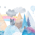 Baby Wolf Forest Mural Wallpaper - pure wallpaper artwork