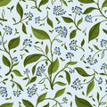 Winter Berries, Ice Blue Mural Wallpaper - pure wallpaper artwork