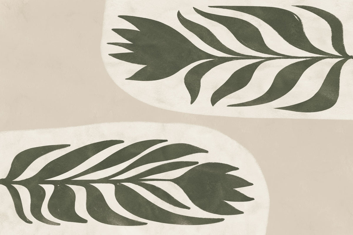 Floral Simplicity II Mural Wallpaper - pure wallpaper artwork