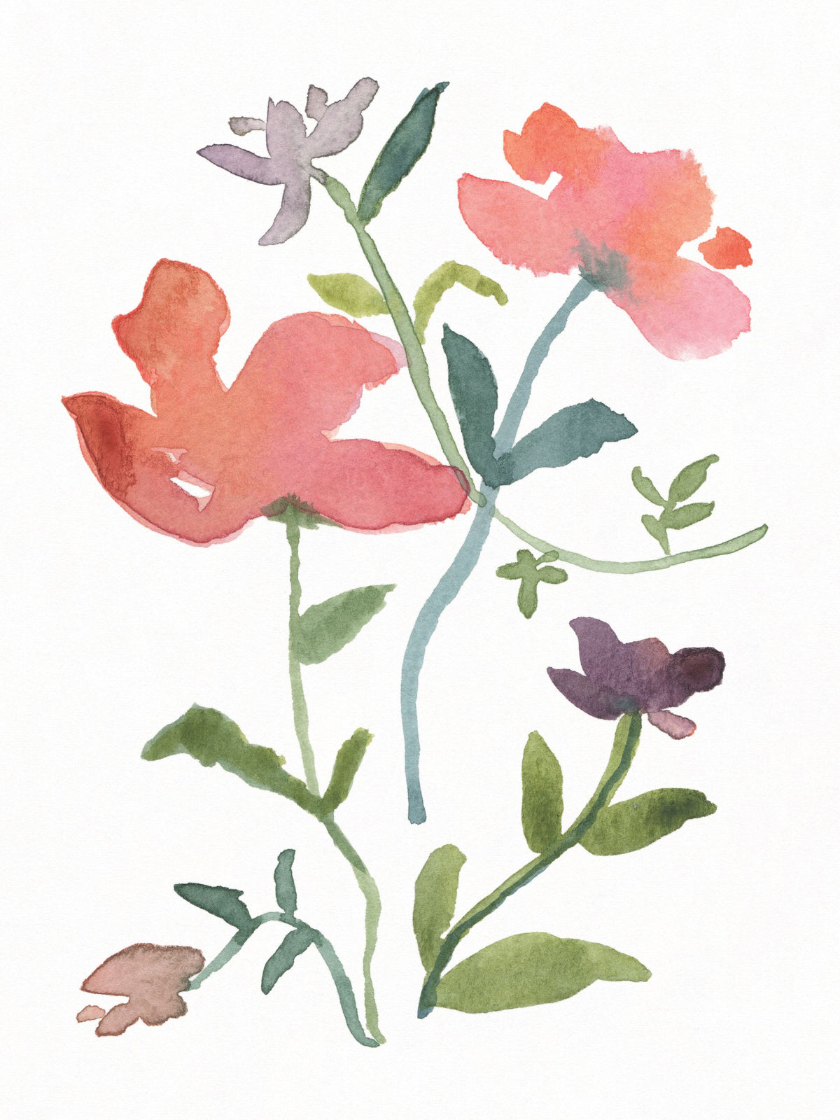 Pretty Blooms I Mural Wallpaper - pure wallpaper artwork
