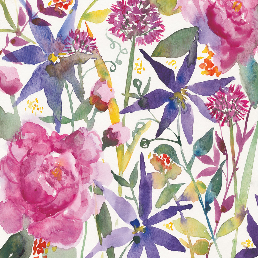 June Flowers Mural Wallpaper