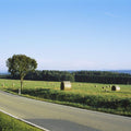 Harvest Highway Blue Gradient Mural Wallpaper - pure wallpaper artwork