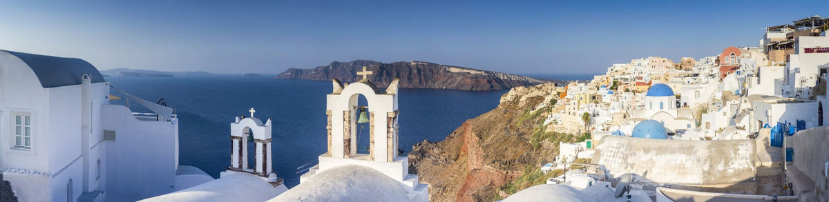 Oia Sunrise Mural Wallpaper - pure wallpaper artwork
