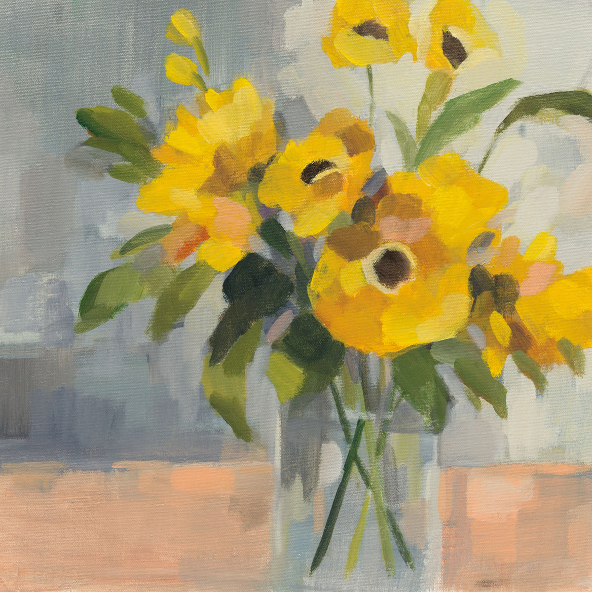 Sunny Floral II Mural Wallpaper - pure wallpaper artwork