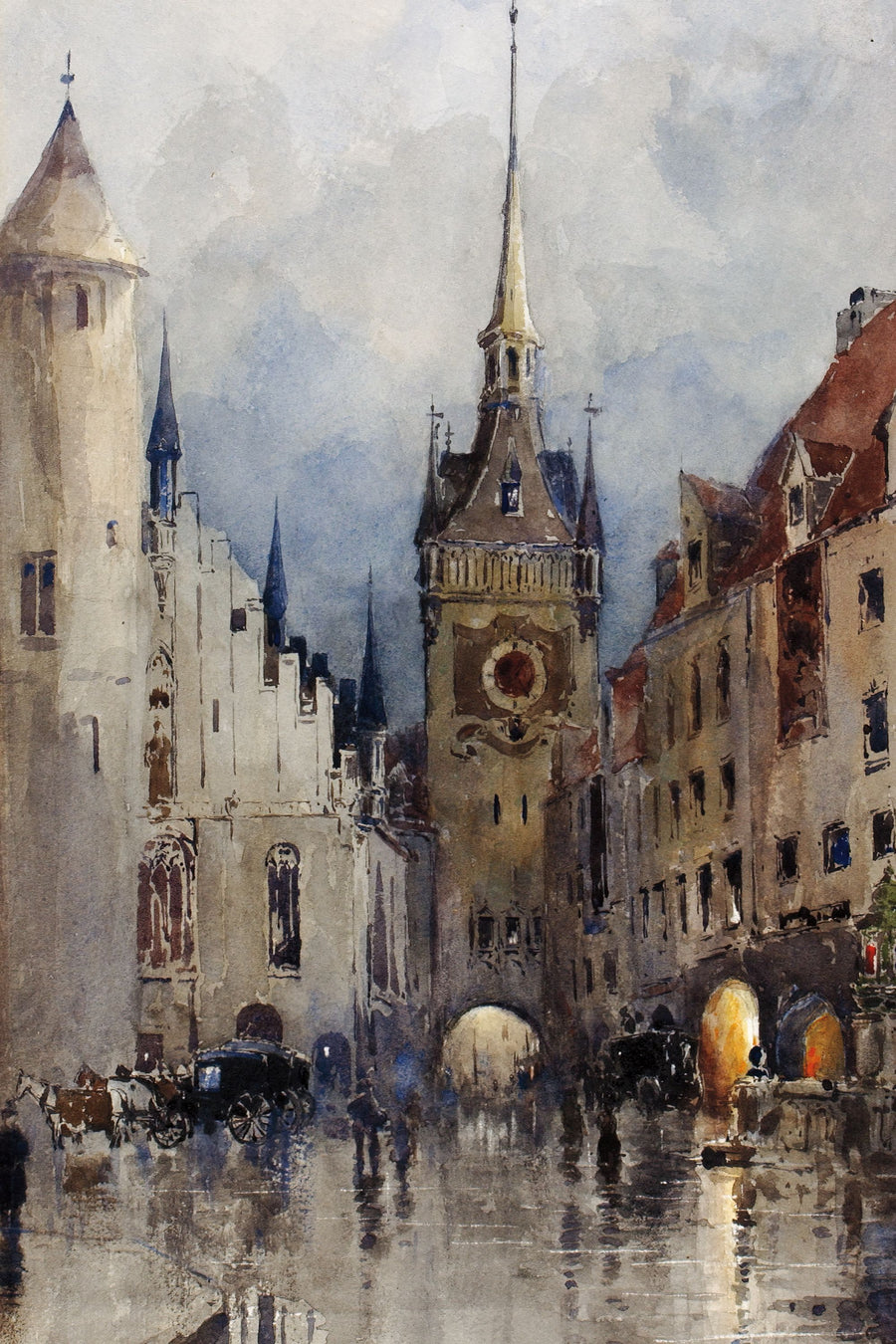 Paris 1900 Mural Wallpaper - Neutral Tone