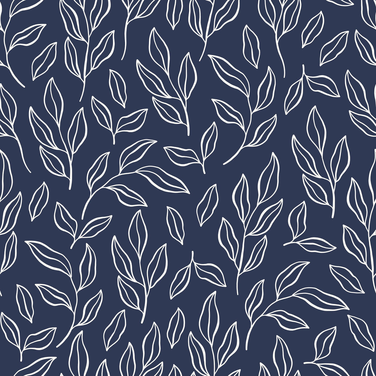Chawton Leaves Mural Wallpaper - pure wallpaper artwork