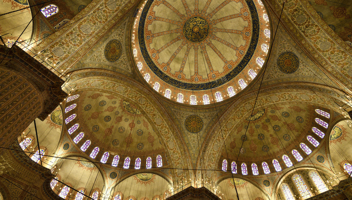 Gilded Mosque Dome Mural Wallpaper - pure wallpaper artwork