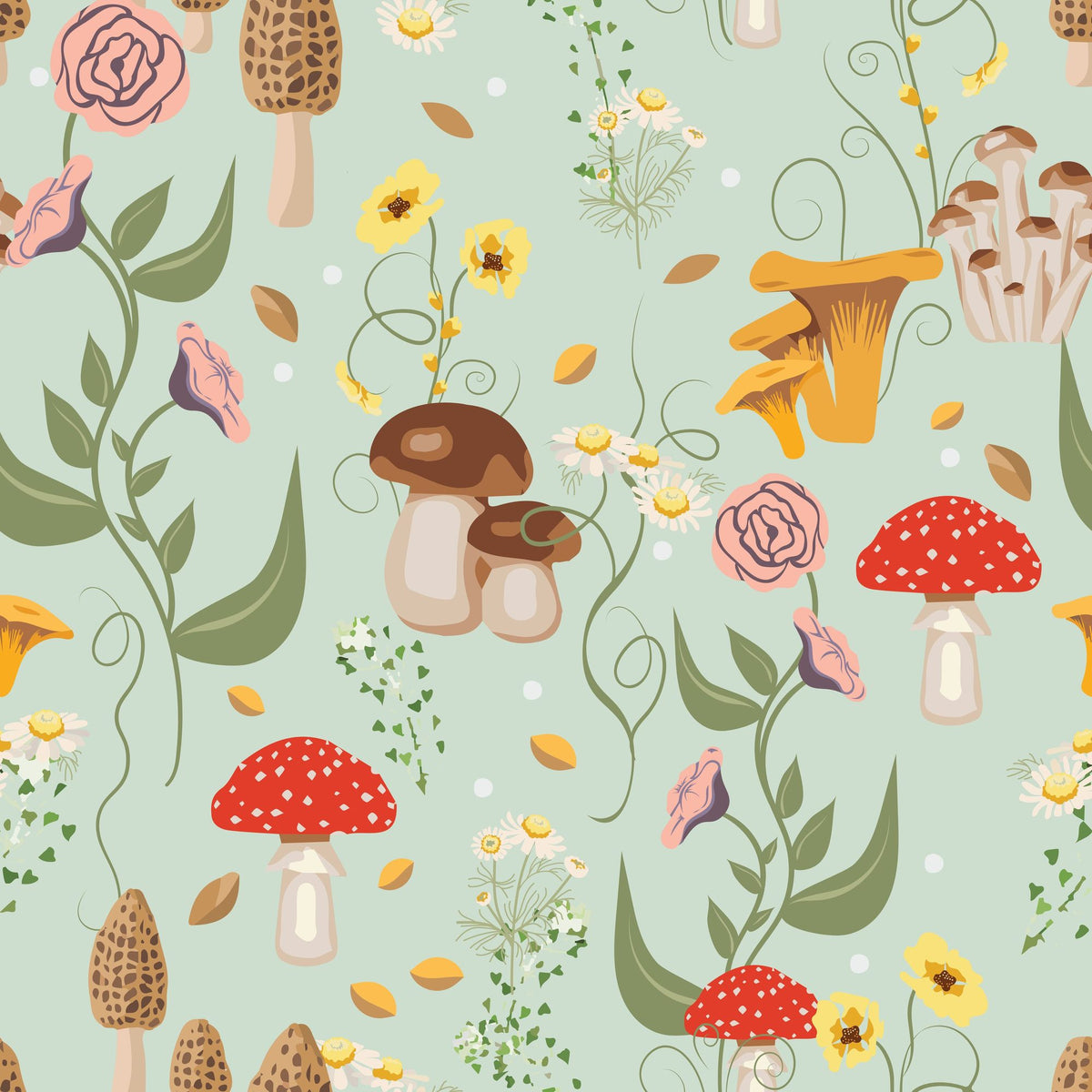 Mushroom Magic, Sky Mural Wallpaper - pure wallpaper artwork
