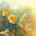 Golden Rose Reverie Mural Wallpaper - pure wallpaper artwork