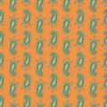 Paisley Thoughts Orange Mural Wallpaper - pure wallpaper artwork