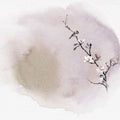 Magnolia & Birds Mural Wallpaper - pure wallpaper artwork