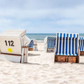 Beach Chairs Mural Wallpaper - pure wallpaper artwork