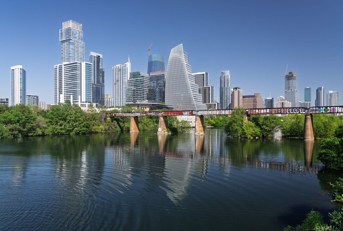 Riverside Reflections Mural Wallpaper - pure wallpaper artwork