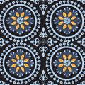 Geo Floral, Navy Mural Wallpaper - pure wallpaper artwork