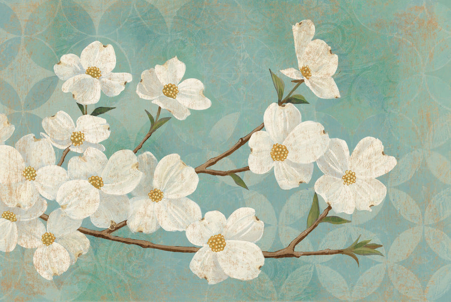 Kimono Blossoms Mural Wallpaper