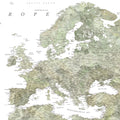 Europe Map Detailed - Livia Mural Wallpaper - pure wallpaper artwork