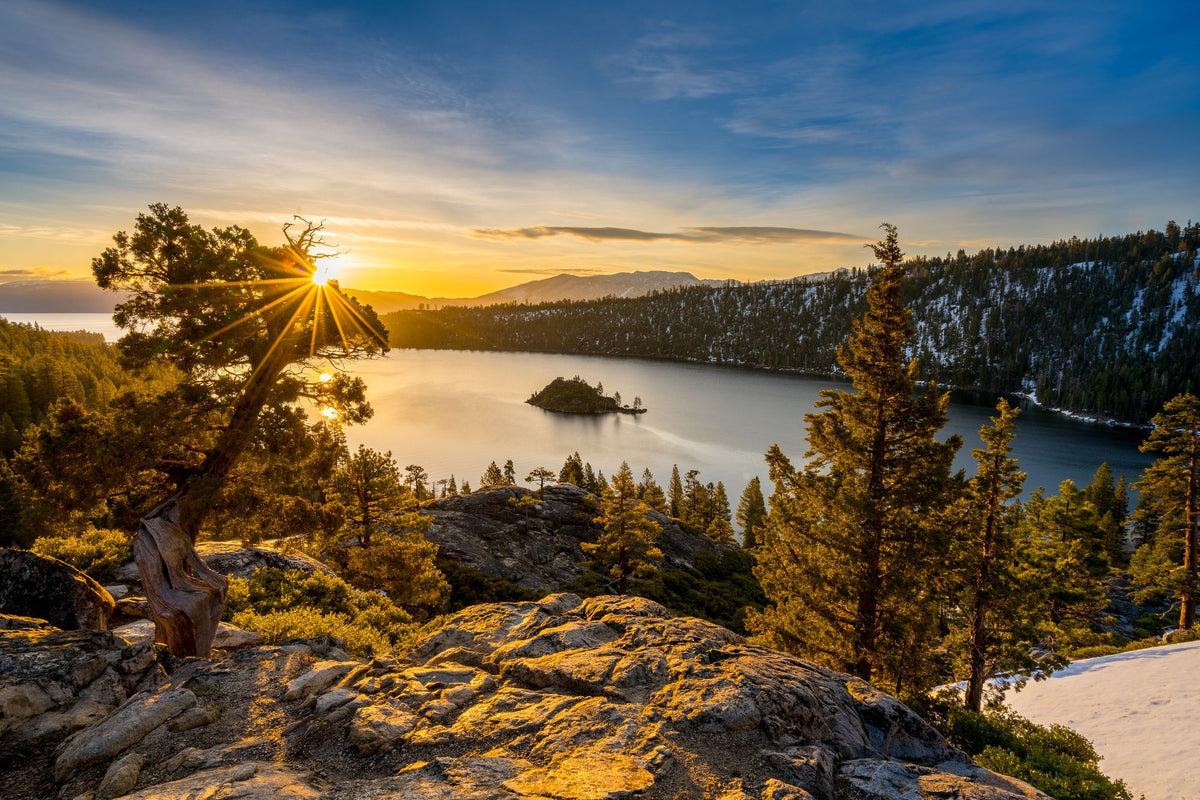 Tahoe Sunrise Mural Wallpaper - pure wallpaper artwork