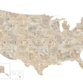 US State Map - Abey Mural Wallpaper - pure wallpaper artwork