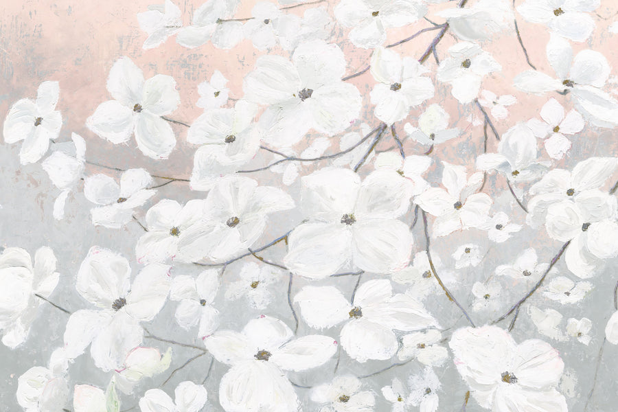 Bringing in Blossoms Blush Mural Wallpaper