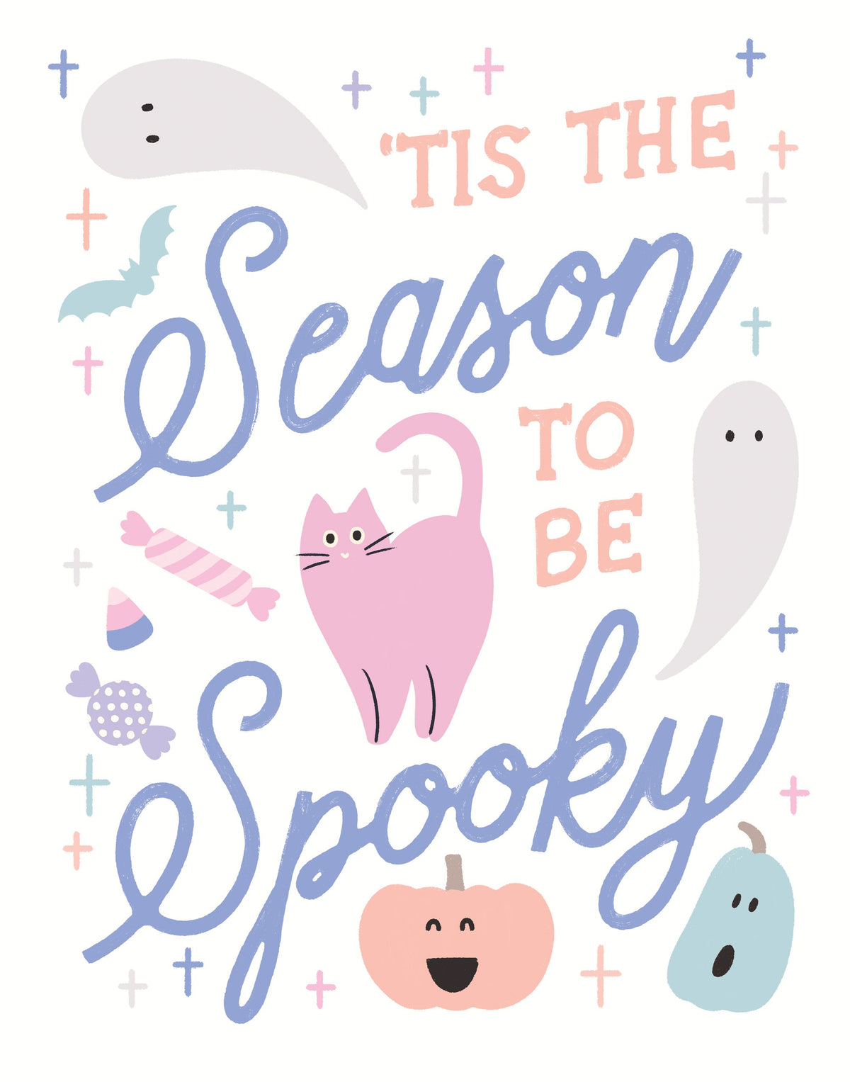Trick or Treat V Pastel Mural Wallpaper - pure wallpaper artwork