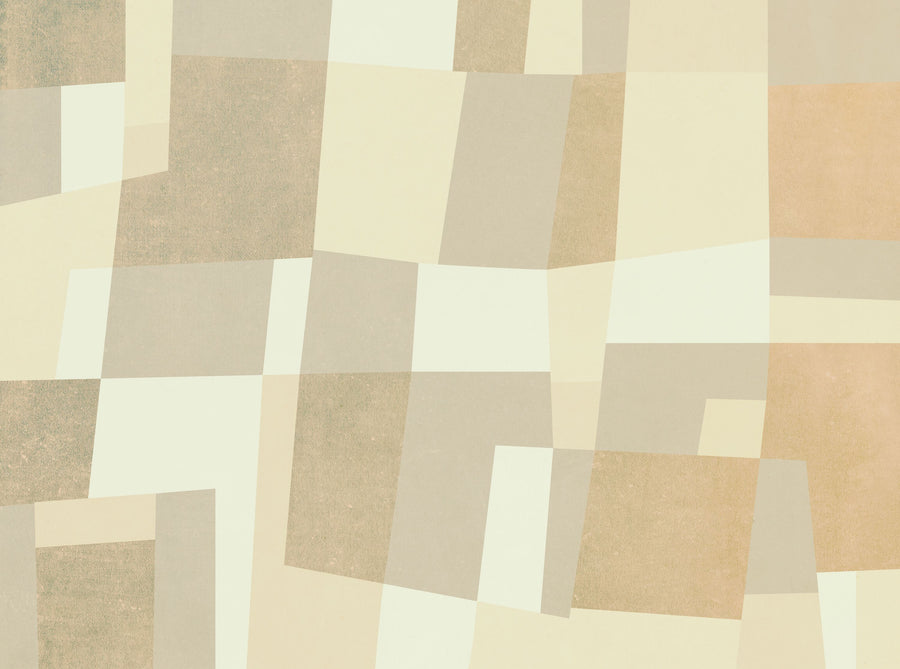Abstract Fields, Citrus Mural Wallpaper