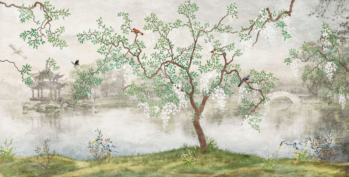 Lakeside View Mural Wallpaper - pure wallpaper artwork