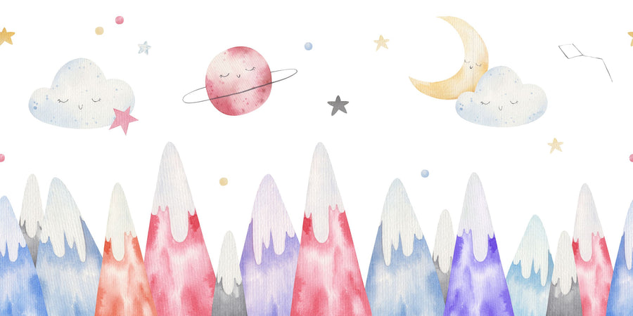 Lullaby Mountains Mural Wallpaper