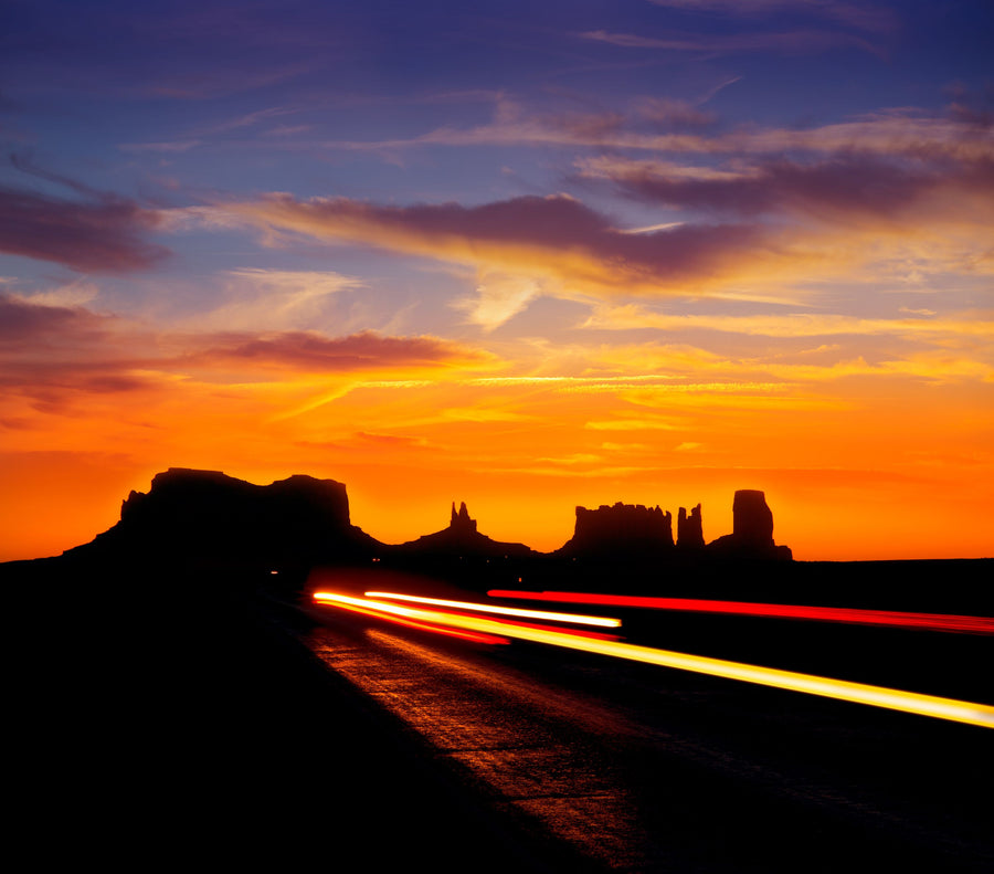 Highway Lights Mural Wallpaper