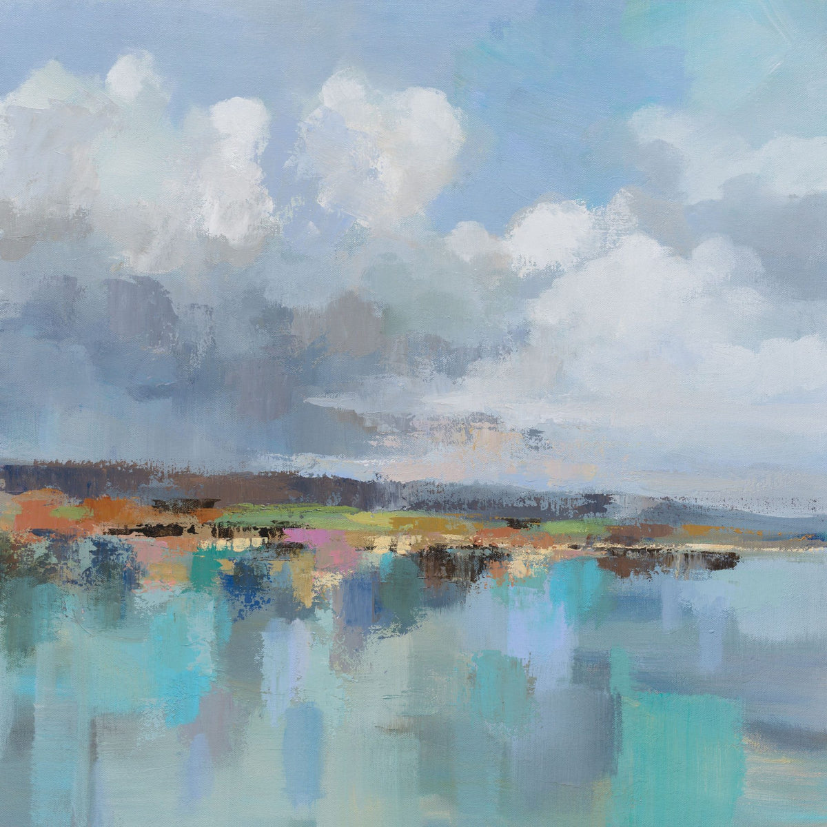 Tranquil Horizon Painting Mural Wallpaper - pure wallpaper artwork