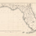 Vintage Florida Map Mural Wallpaper - pure wallpaper artwork