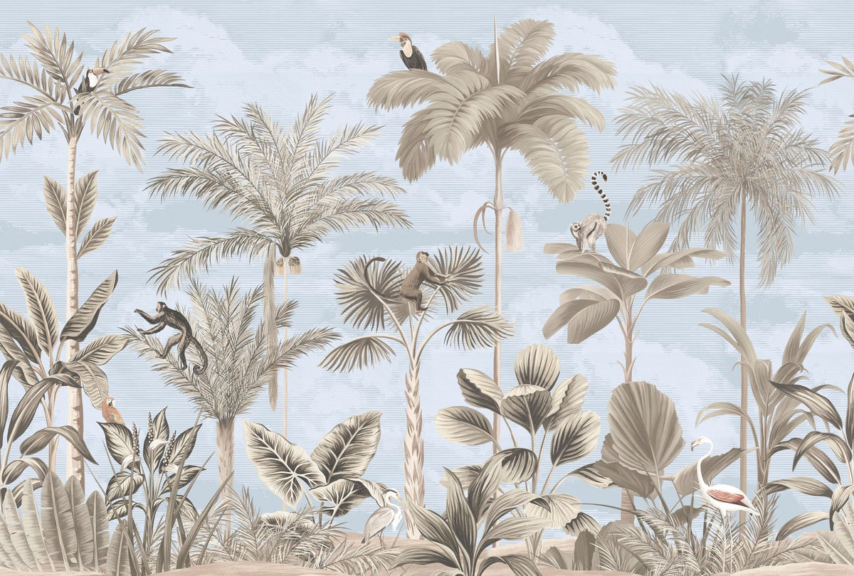 Jungle Delight, Sky Mural Wallpaper - pure wallpaper artwork