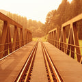 Rustic Railway Bridge Mural Wallpaper - pure wallpaper artwork