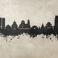 Sofia Bulgaria Skyline Concrete Mural Wallpaper - pure wallpaper artwork